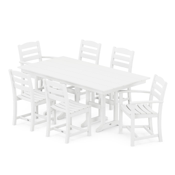 Polywood La Casa Café 7-Piece Farmhouse Dining Set PWS626-1