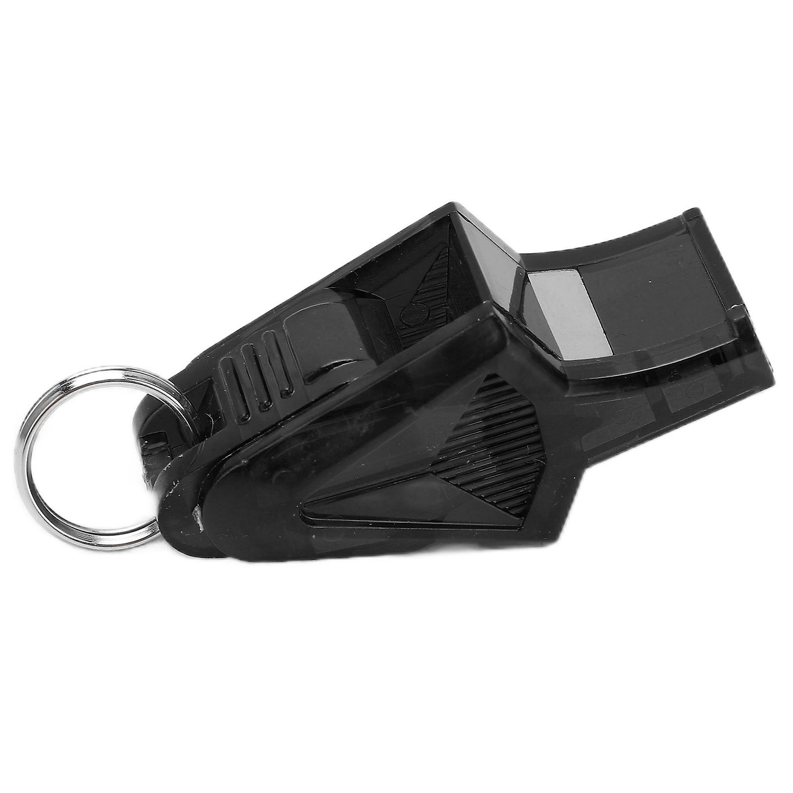 Referee Whistle Sturdy Durable Resounding Crisp Portable Sound Whistle For Competitions And Sportsblack