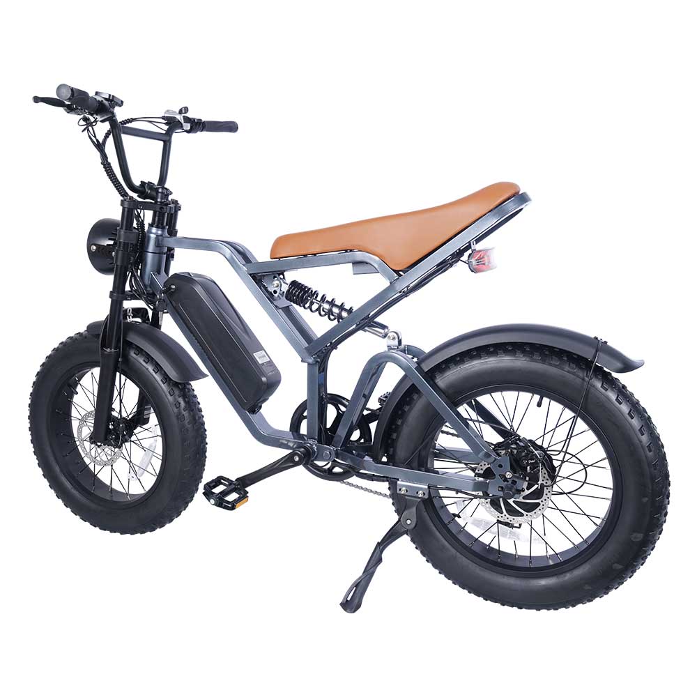 Full Suspension bicicleta electrica Ebike E Fat Tire Bicycle Fatbike Electric Bike with 48v 15ah Battery 750w Motor