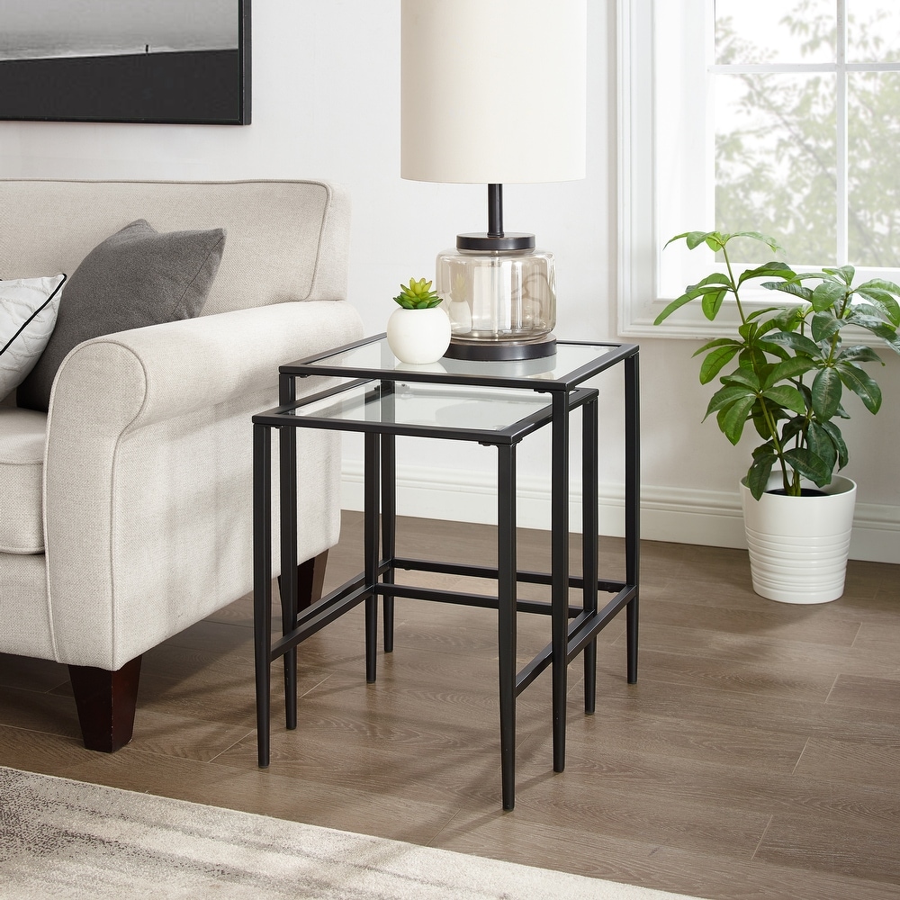 Ashton 2Pc Nesting Table Set   18.5 \