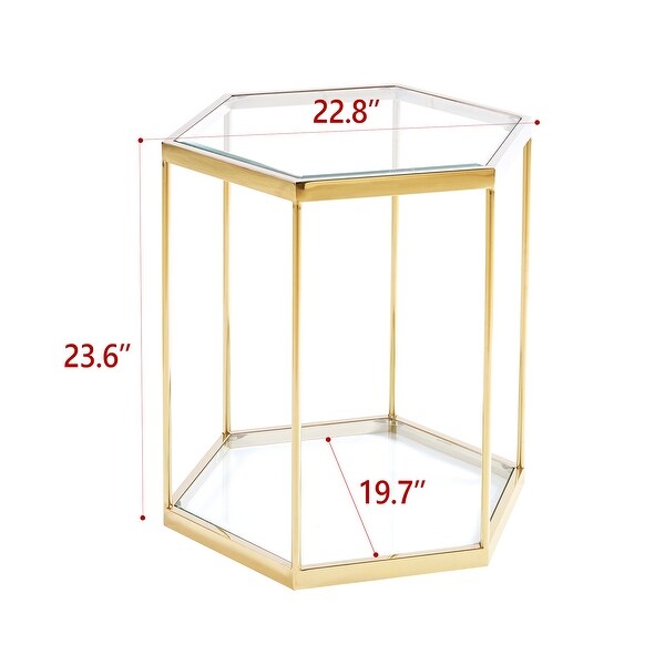 Modern Glass End Table