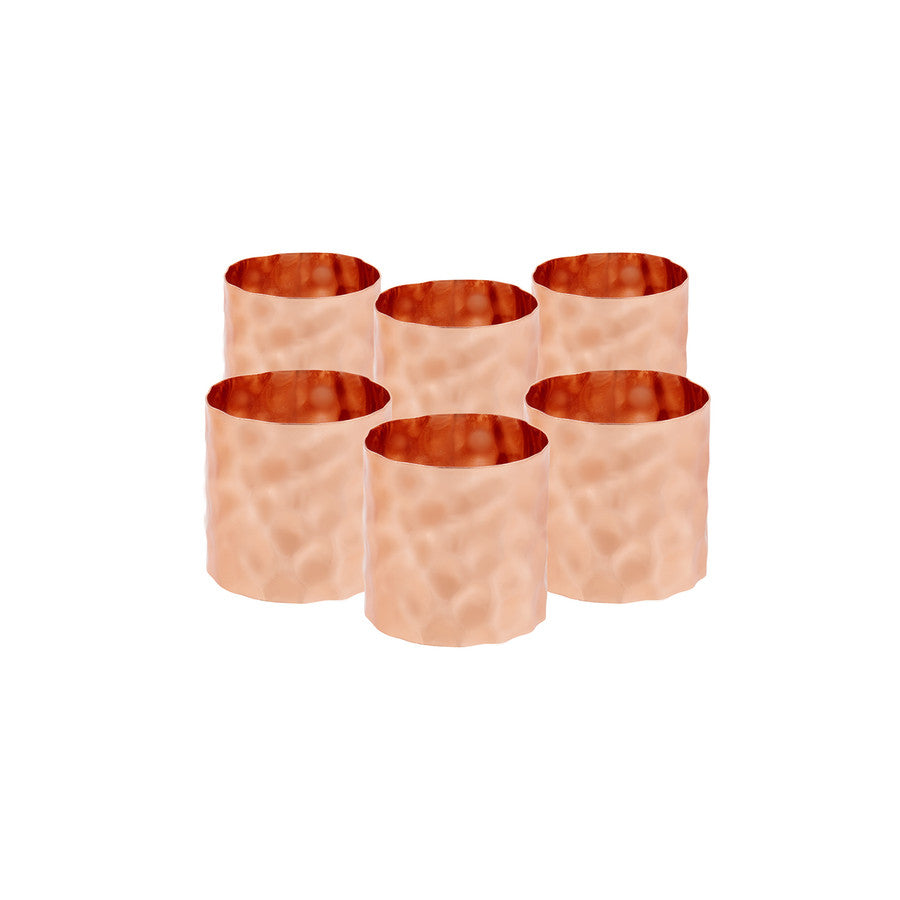 Karaca Home Moroc Napkin Ring Set Of 6 Rose Gold 4Cm 300.21.02.014