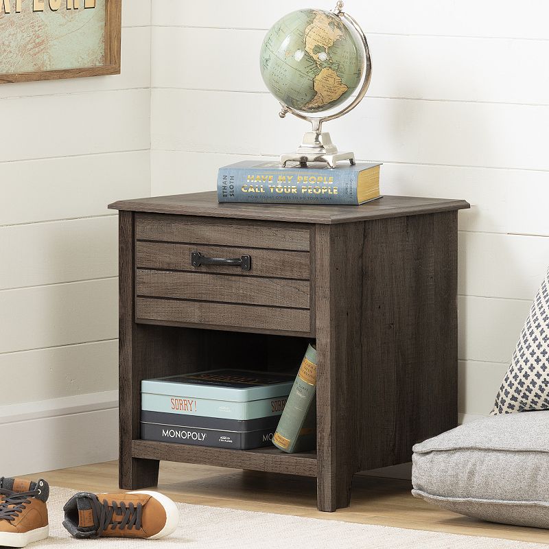 South Shore Asten 1-Drawer Nightstand