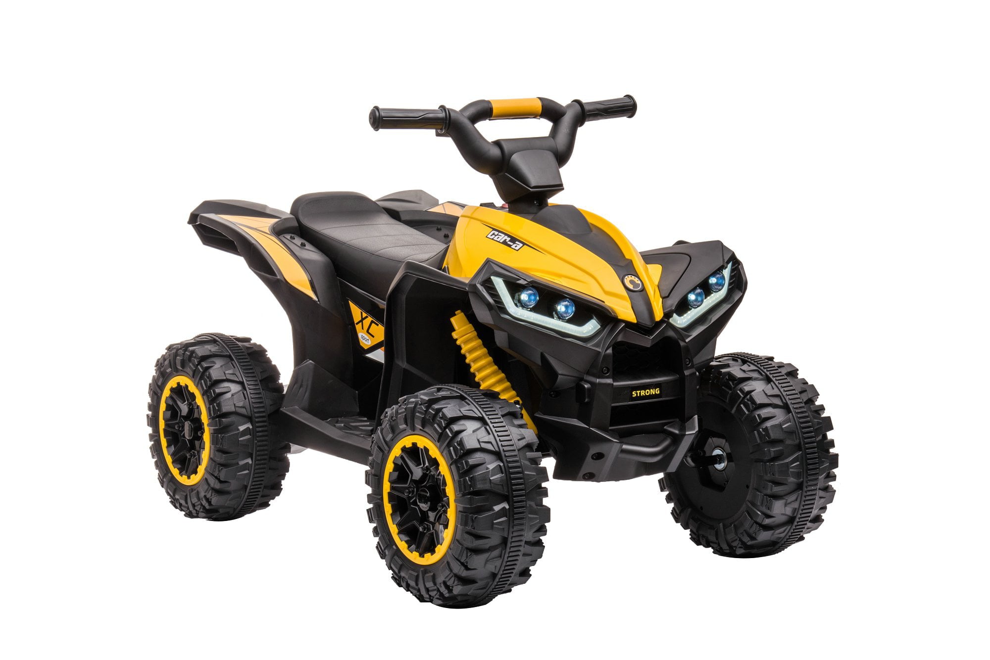 12V Kids Ride-On Electric ATV, 4-Wheeler Quad Car Toy w/Audio, 3.7mph Max Speed, Treaded Tires, LED Headlights, Radio