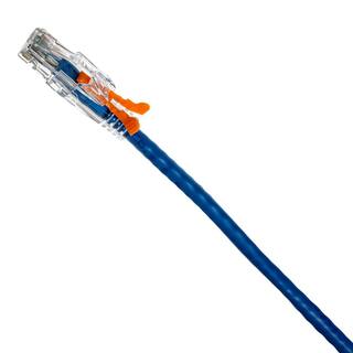 NTW 3 ft. Lockable CAT6 Patented net-Lock Network RJ45 Patch Cable and Snagless Blue NL-U6K-003BL