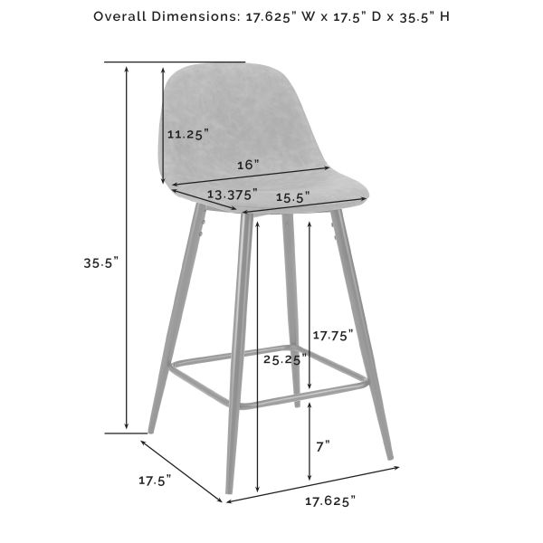 Weston 2Pc Counter Stool Set