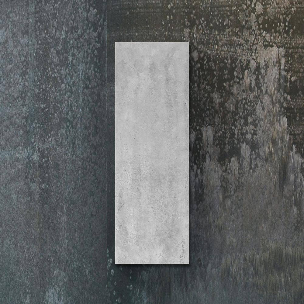 Heat Storm Glass Heater 500-Watt Radiant Wall Hanging Decorative Glass Heat Panel -Frozen Concrete HS-1648-V92