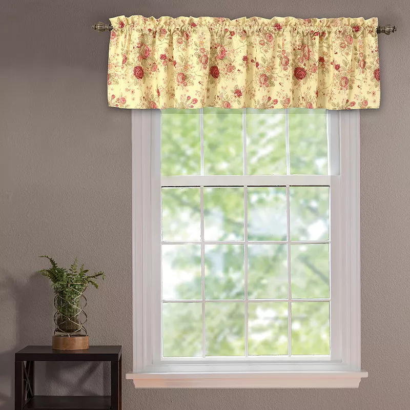 Greenland Home Fashions Antique Rose Window Valance