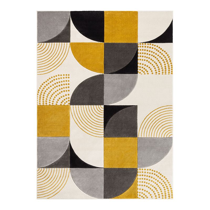 Well Woven Good Vibes Margot Modern Geometric 3D Textured Area Rug