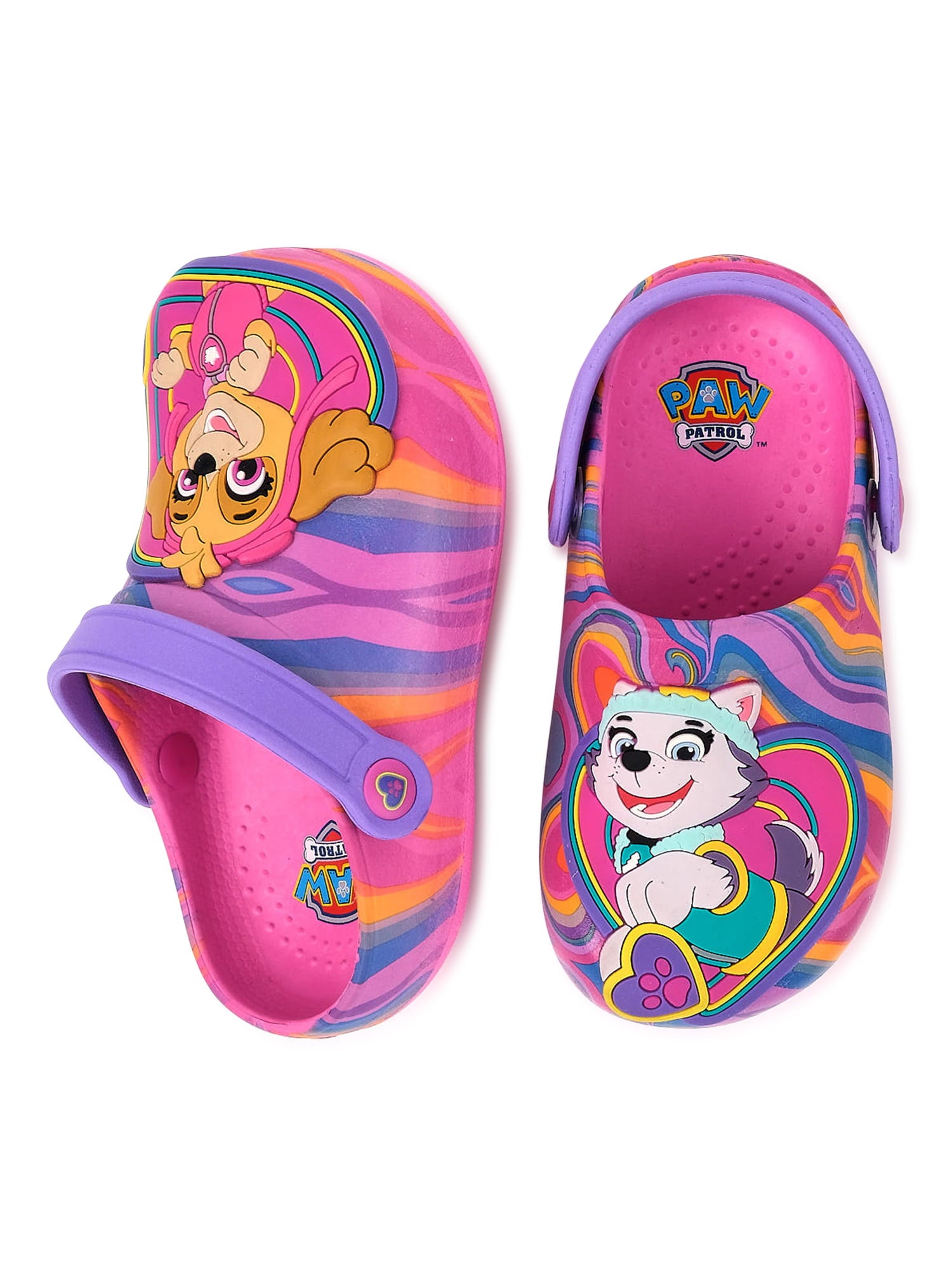 Paw Patrol Toddler Girls Character Clogs, Sizes 5/6-11/12