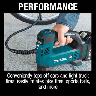 Makita 18V LXT Lithium-Ion Cordless Electric Portable Inflator Kit (1.5Ah) DMP180SYX