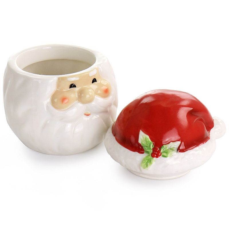 Gibson Home Joyful Santa Durastone 7.5in Cookie Jar