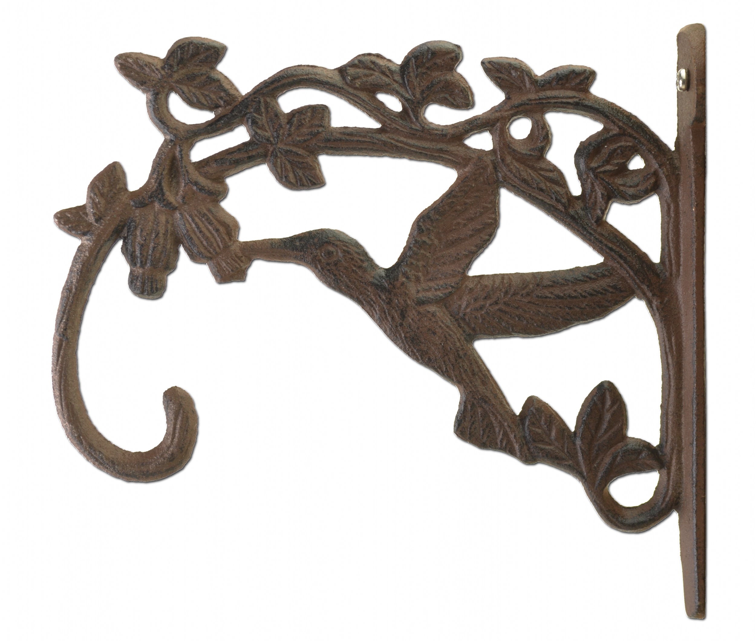 Decorative Cast Iron Plant Hanger - Hummingbird - 7.5