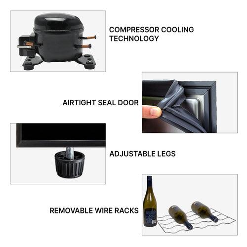 Koolatron WC29 Elite Series 20 Inch Black Wine Cooler