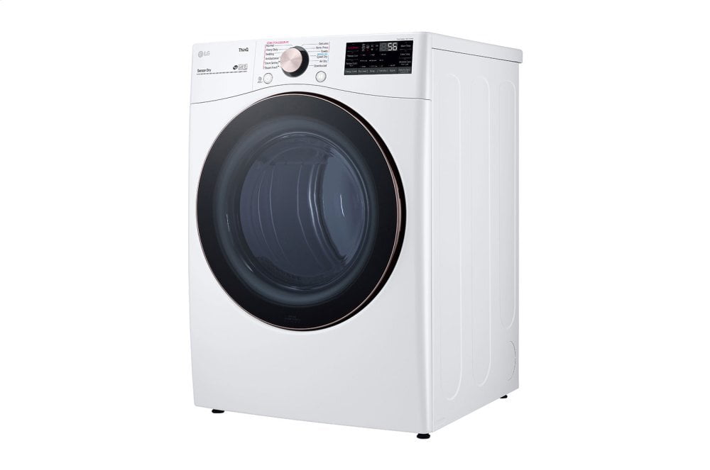 Lg DLEX4000W 7.4 Cu. Ft. Ultra Large Capacity Smart Wi-Fi Enabled Front Load Electric Dryer With Turbosteam™ And Built-In Intelligence