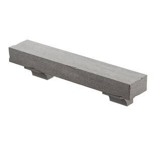 Twin Star Home 48 in. Weathered Gray Cap-Shelf Mantel MS48-6210-B523