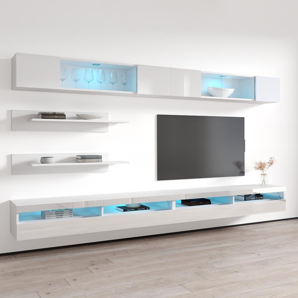 Fly I3 35TV Wall Mounted Floating Modern Entertainment Center