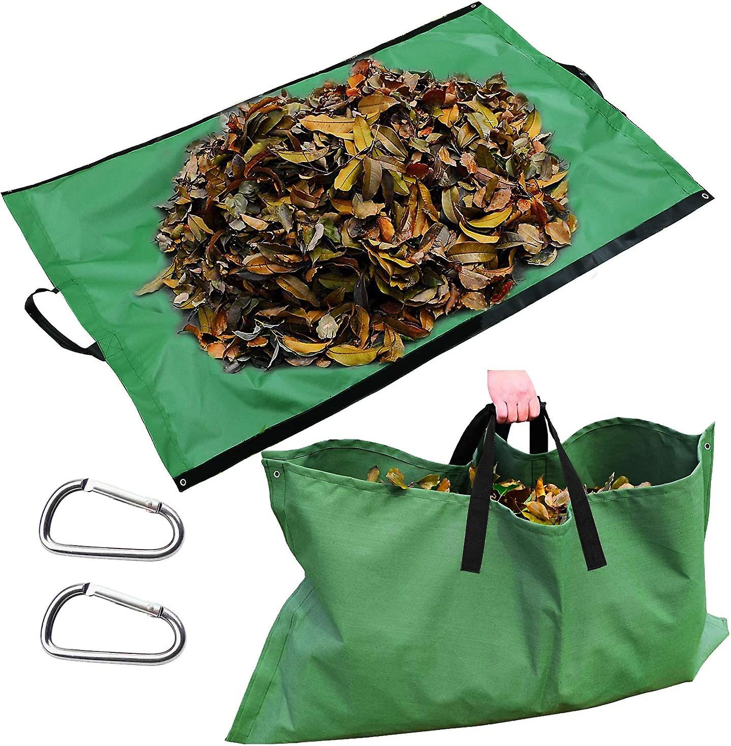 Leaf Collection Bag， Heavy Duty and Reusable Garden Bags， Gardening Tarp， Gardening Container