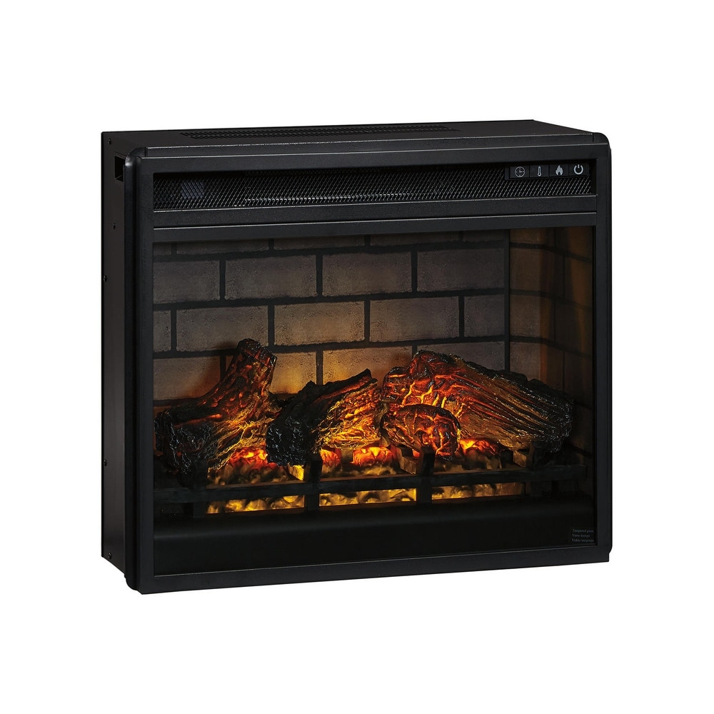 Signature Design by Ashley Entertainment Accessories Black Electric Infrared Fireplace Insert