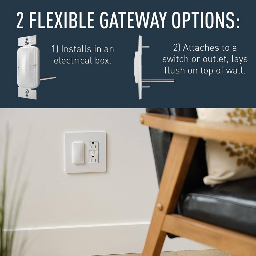 Legrand radiant with Netatmo Wireless Decorator Rocker Smart Dimmer Smart Plug-In Switch with Netatmo White WNP10