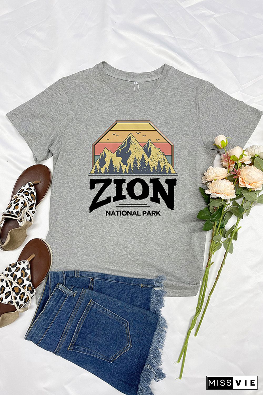 Zion National Park Graphic T-Shirt Wholesale