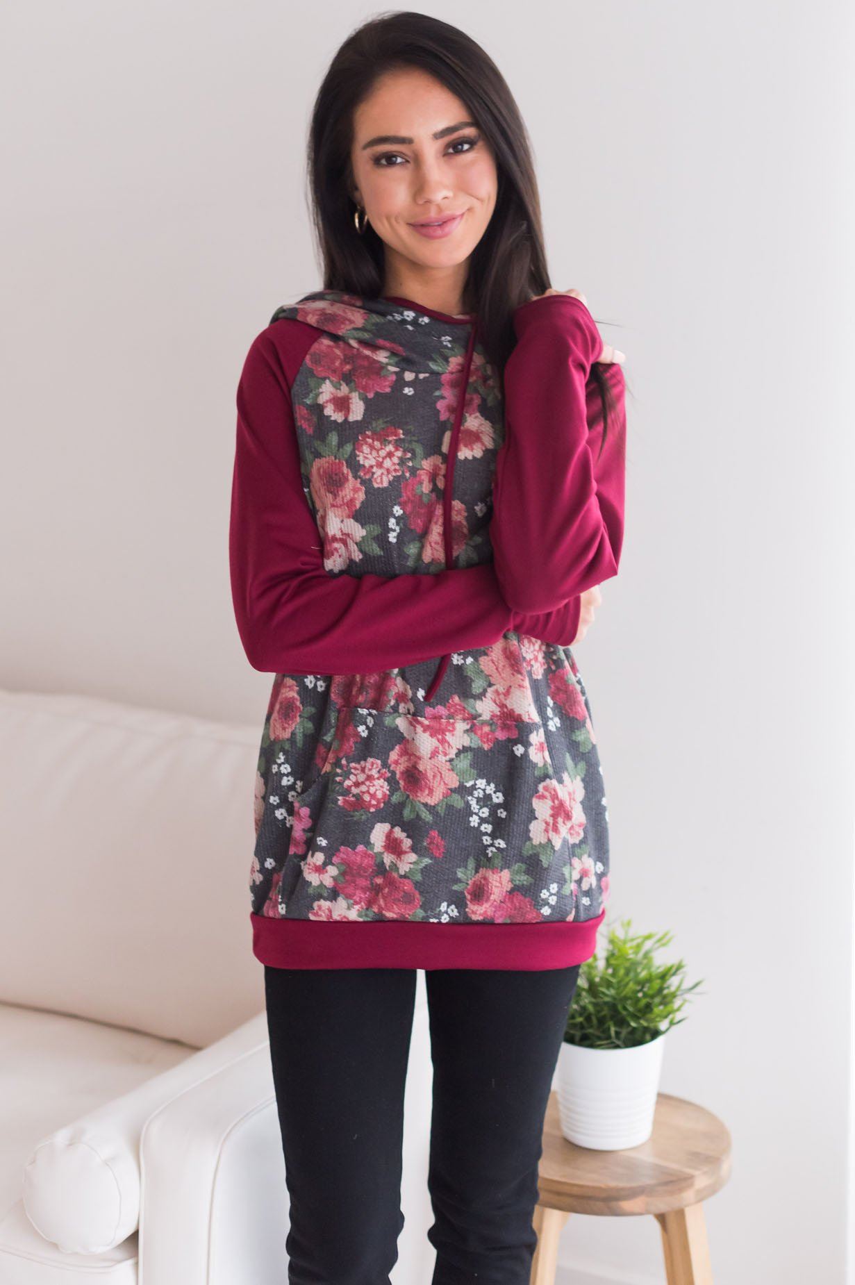 Feeling Floral Modest Hoodie