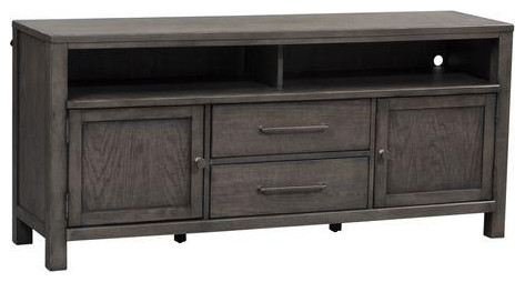 66 Inch Entertainment Console (406 TV66)   Transitional   Entertainment Centers And Tv Stands   by Homesquare  Houzz