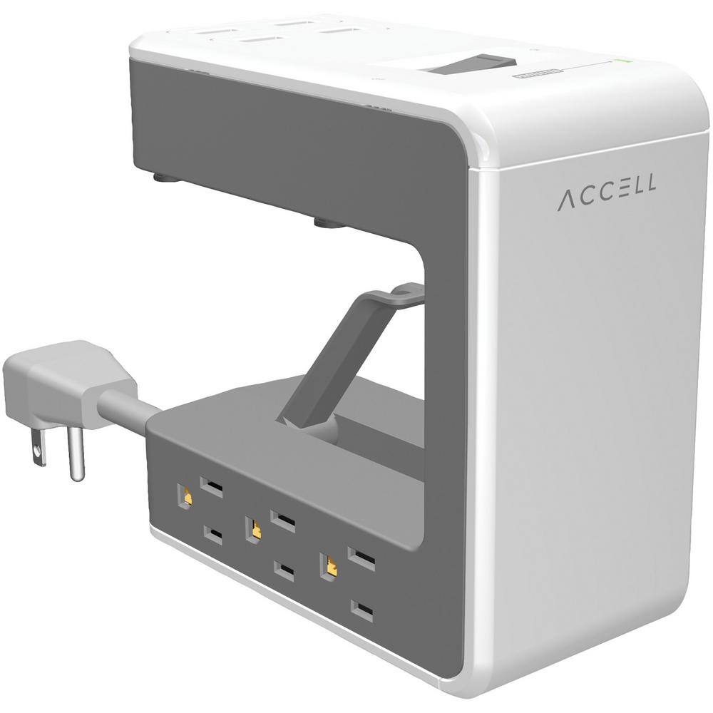 Accell Power U 6 ft. 6-Outlet Power Station with Surge Protector D080B-045F