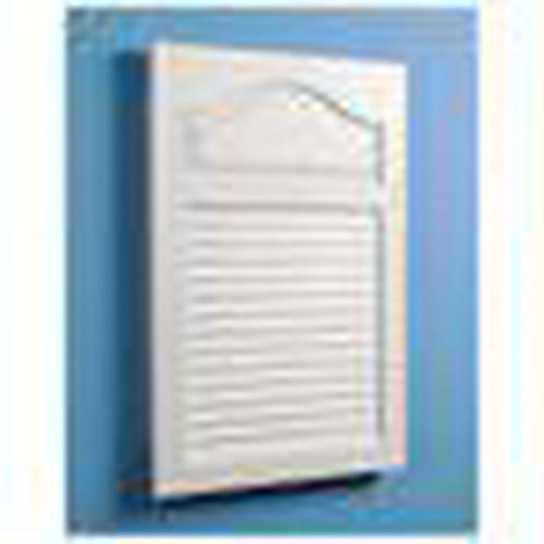 Jensen Medicine Cabinet White Grained Wood Look Louver Door 16W x 24H in. Medicine Cabinet 615