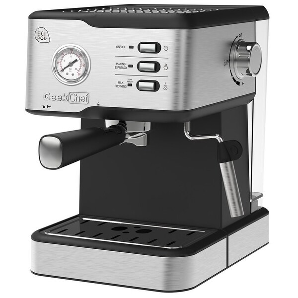 20 Bar Pump Espresso Machine with Pressure Gauge and Milk Frother