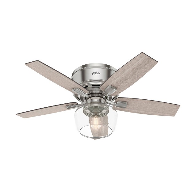 Bennett Low Profile Ceiling Fan With Remote Hunter