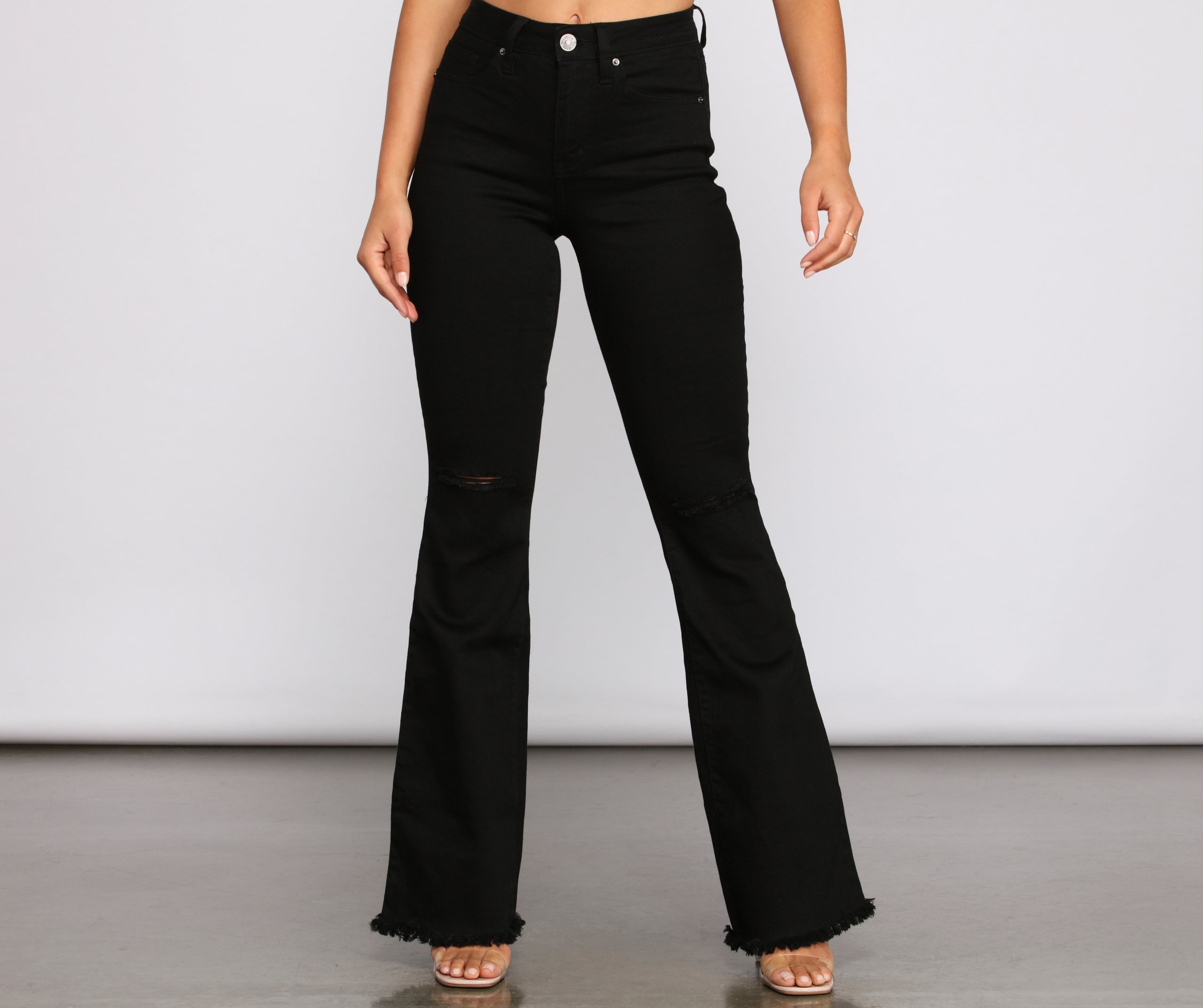 Walk It Out In Style High-Rise Flared Jeans