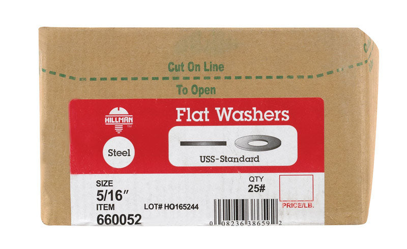 25# USS FLATWASH 5/16IN