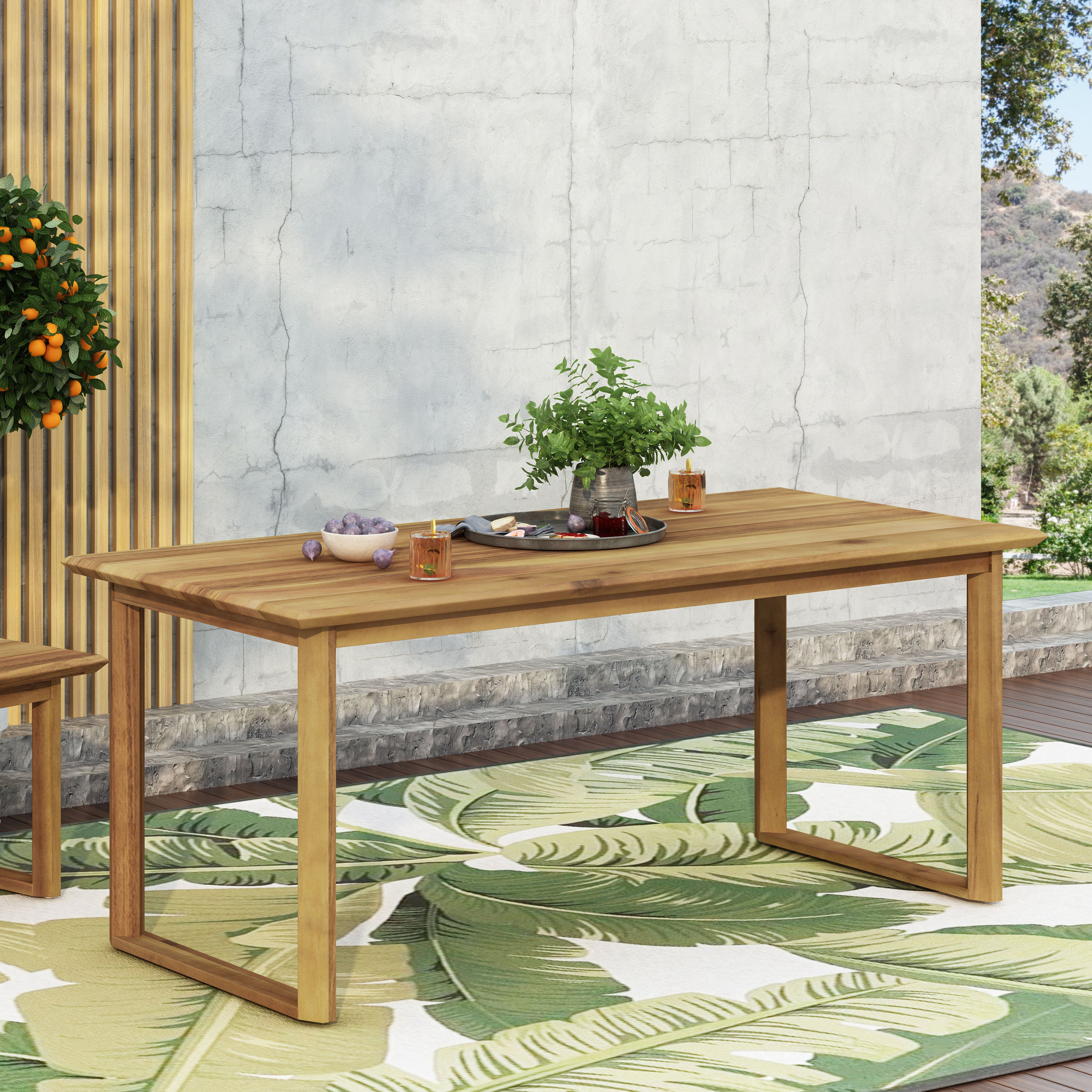 Conifer Outdoor Acacia Wood Dining Table