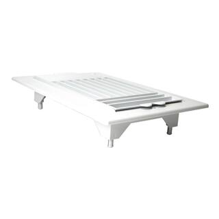 10 in. x 6 in. White Plastic 3-Way Ceiling Register RGC106