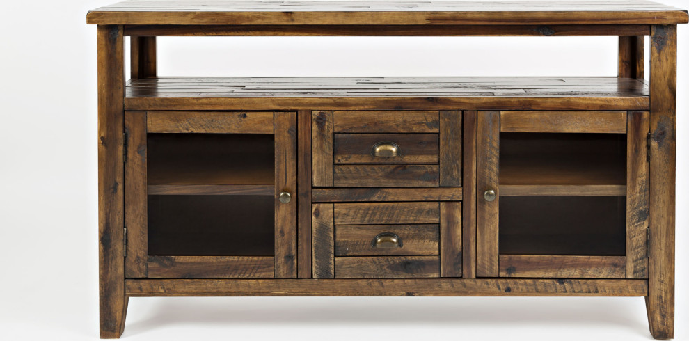 Artisan  x27s Craft Storage Console   Rustic   Entertainment Centers And Tv Stands   by HedgeApple  Houzz