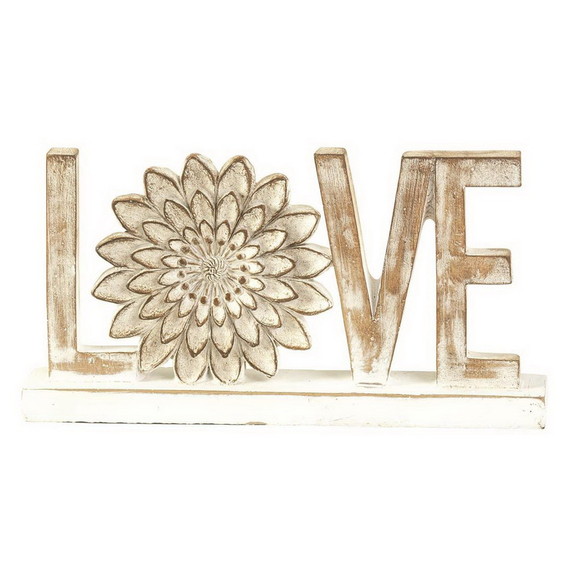 Dicksons FIGR 900 Word Figurine Love Flower Resin