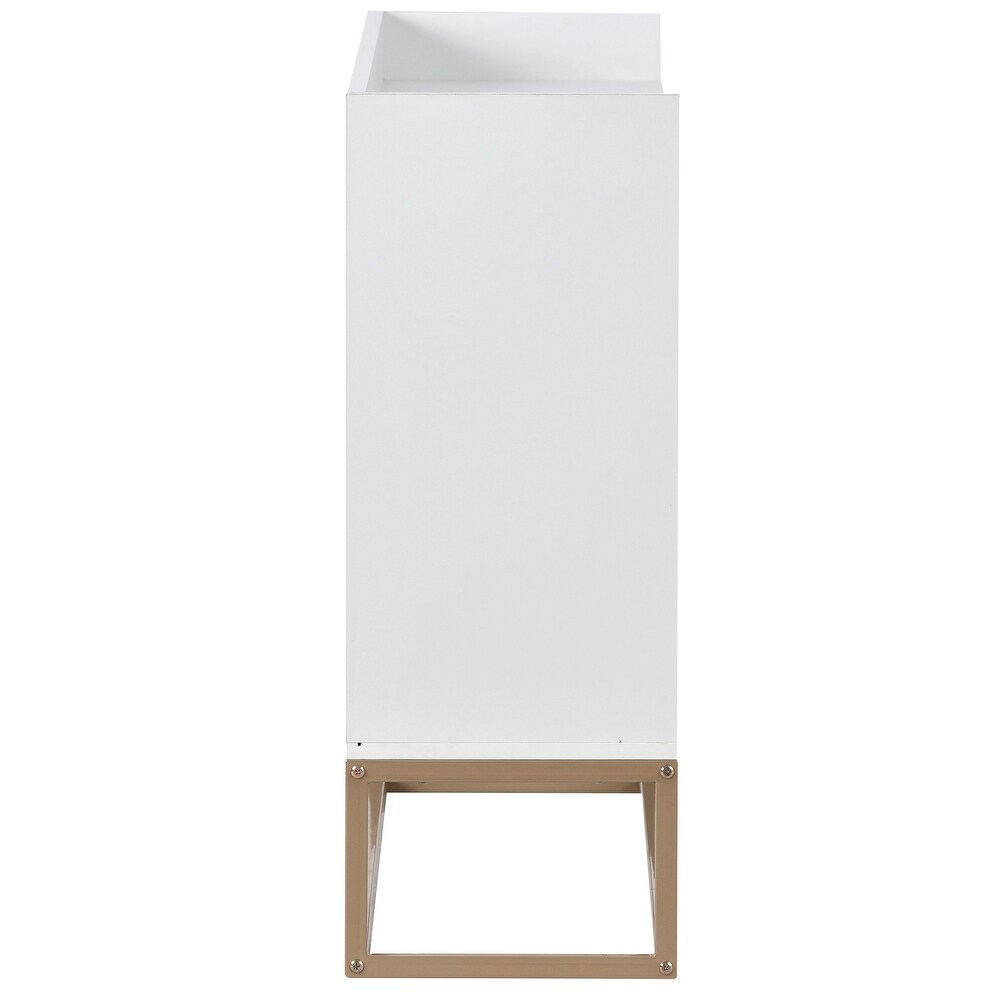 Modern White Sideboard Console Tables Storage Cabinet for Living Room