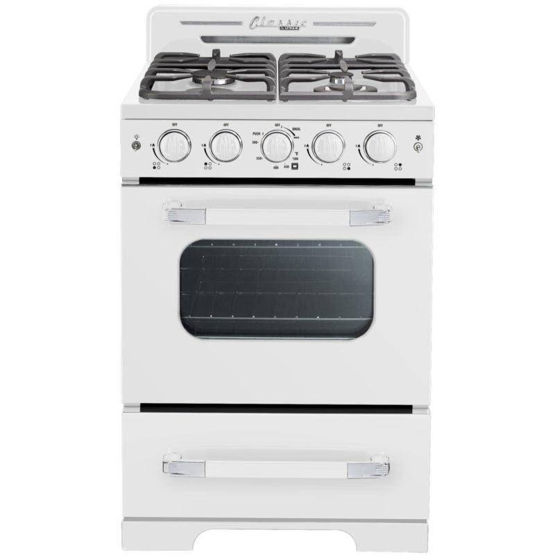 Unique Appliances 24-inch Freestanding Gas Range with Convection Technology UGP-24CR W