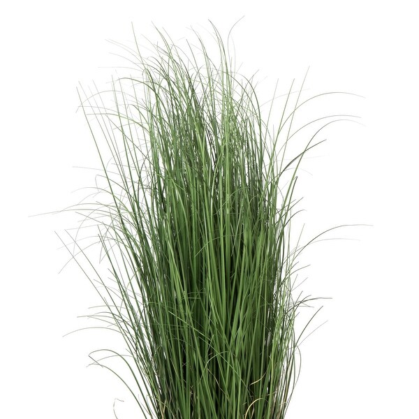 Vickerman 48 PVC Artificial Potted Green Curled Grass.