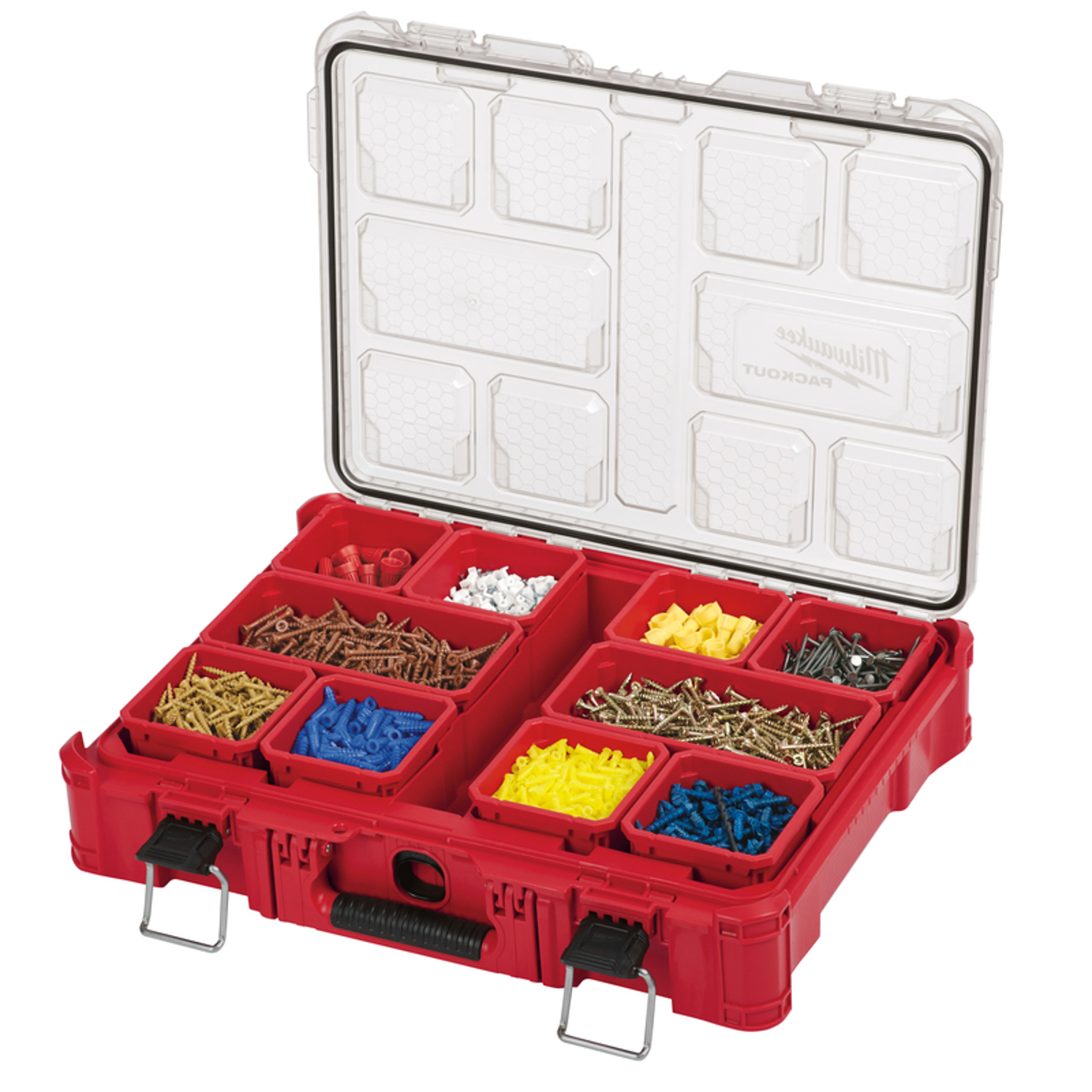 Milwaukee Packout 15 in. W X 4.61 in. H Storage Organizer Impact-Resistant Poly 10 compartments Red