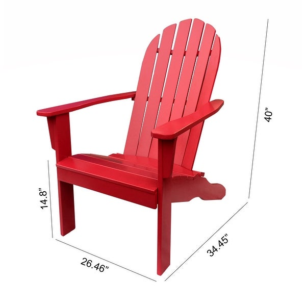 Wood Outdoor Adirondack Chair - Overstock - 36117453