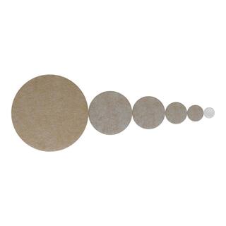 Everbilt Assorted Self-Adhesive Round Furniture Sliders Felt Pads for Hard Floors and Surface Bumpers Value Pack (108-Piece) 49032