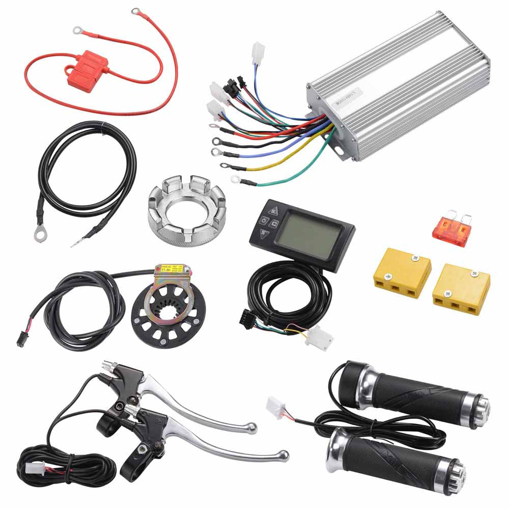 Yescom Bicycle Motor Kit Fat Bike Conversion Kit 1500W 48V 26