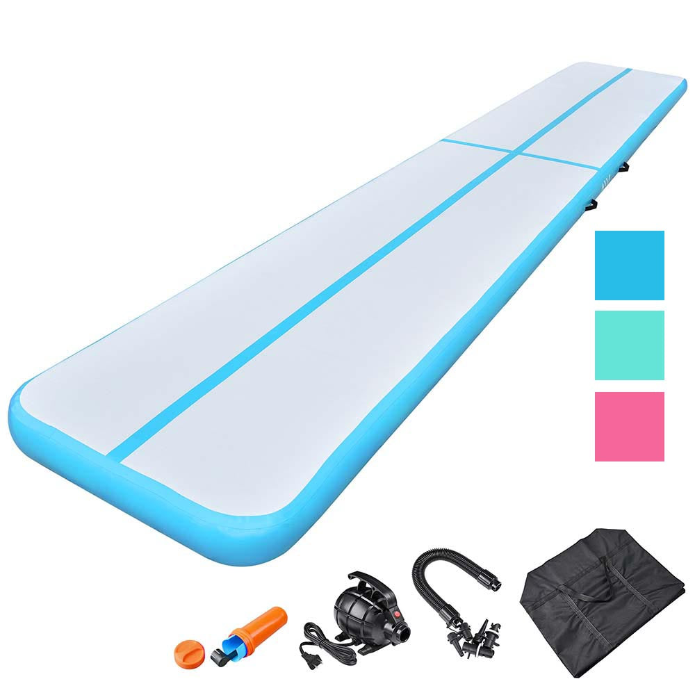 Yescom 20ft Air Tumble Track Gymnastics Mat with Pump