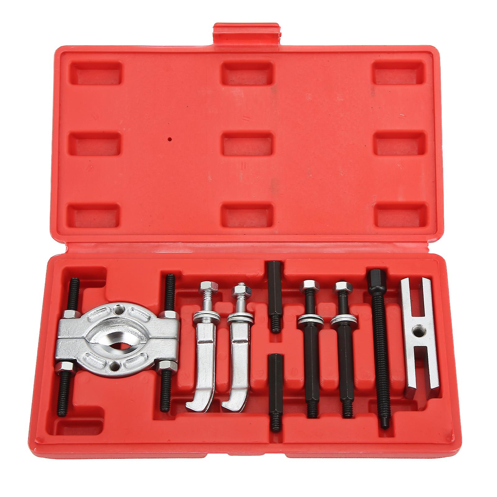 9pcs Bearing Separator Puller Set Portable Bearing Removal Tool Kit Metal Bearing Splitter