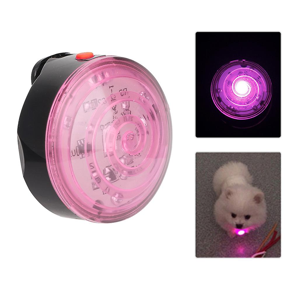 Waterproof Dog Led Pendant Clip On Collar Light For Pets Dog Cat Safety Night Walking Pink