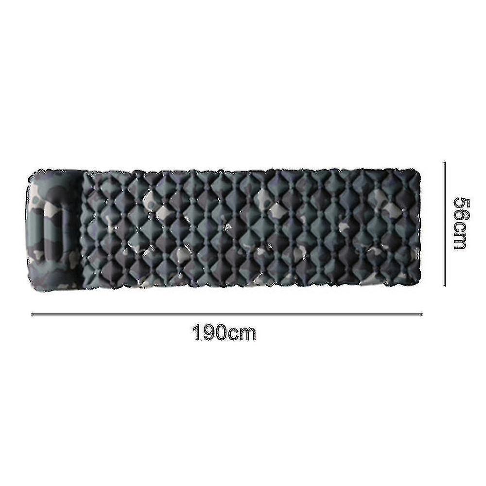 Sleeping Pad For Camping， Ultralight Sleeping Pad With Built-in Pillow， Inflatable Camping Mattress