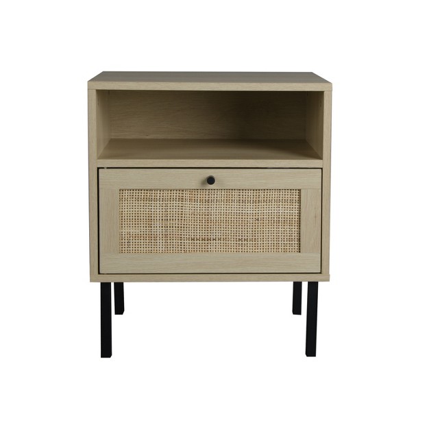 Arina Rattan End amp Side Tables With Storage And Upper Layer The Pop Maison