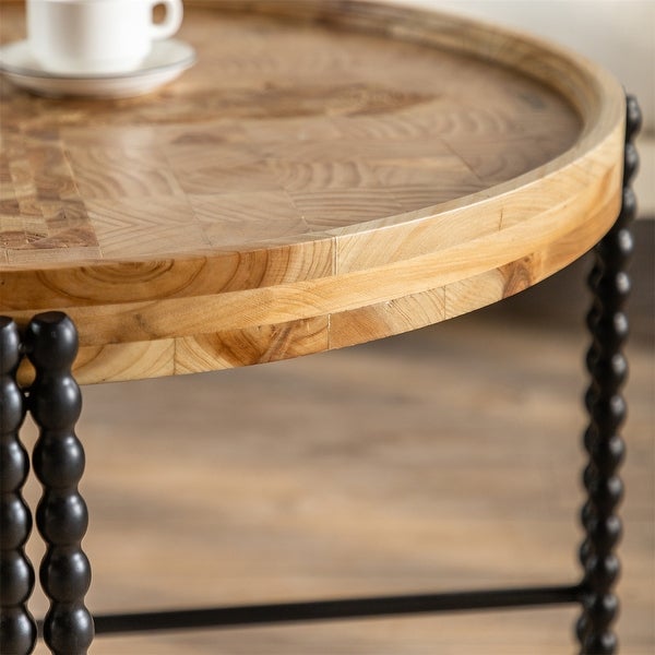 Natural Wood Coffee Table for Living Room